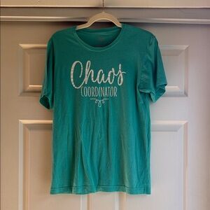 Chao's Coordinator Teal Short Sleeve Tee